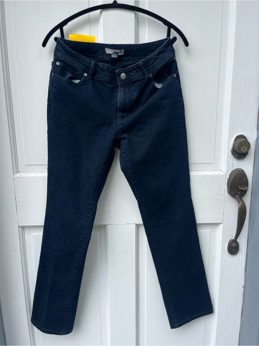 Chico's Navy Straight-Leg Jeans